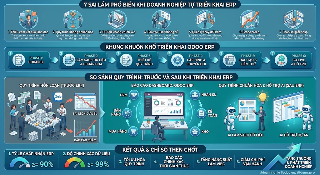 7 lỗi thường gặp khi doanh nghiệp tự triển khai ERP